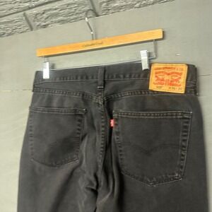 Levi Strauss Co 505 Jeans Black W36 L36 Straight Leg Denim Pants